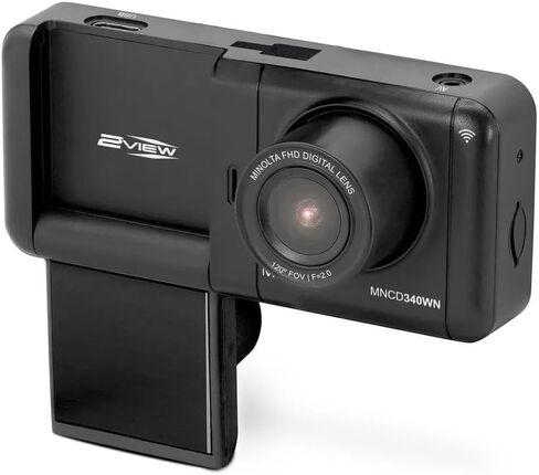 Minolta MNCD340WN 2View Dash Camera 1080P HD w/Interior Cam (Black) in Saudi Arabia