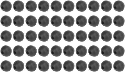 50PCS 6mm Silicone Fishing Shock Beads - Shock Absorber Rigs for Carp Fishing, Anti-Collision Buffer Stops for Line & Knot Protection in Kuwait