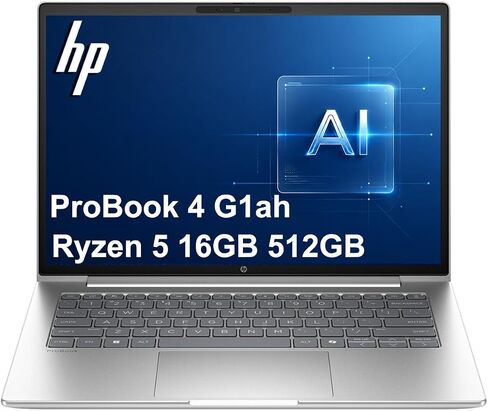 HP ProBook 4 G1ah Laptop, 14" FHD+, AMD Ryzen 5 220, 16GB DDR5, 512GB SSD in Kuwait