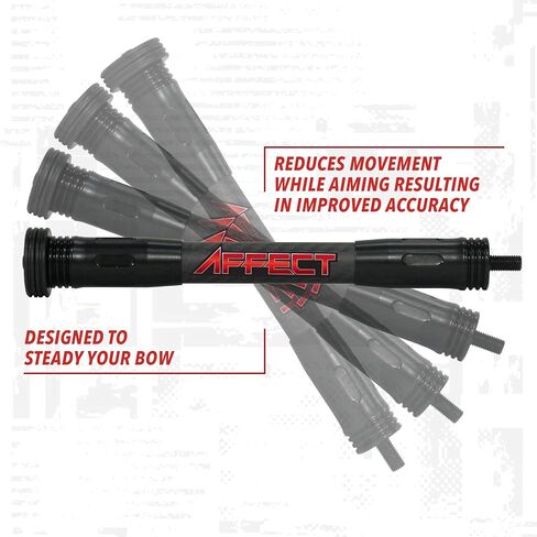 CBE Affect Stabilizer Hunting Bow Stabilizer 6 Inch Compact Design High Mod Lightweight Carbon with 2 1oz Steel Weights in Saudi Arabia