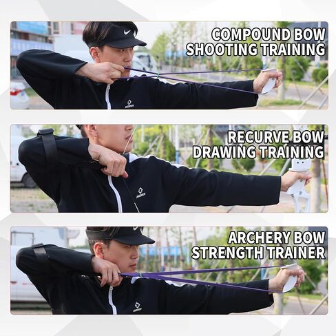 Bow Trainer, Simulation Design, The Hand Feel is Very Similar to Holding A Real Bow, with A Large Training Weight of About 30-40 Pounds, Which Can Effectively Simulate Archery Training in Kuwait