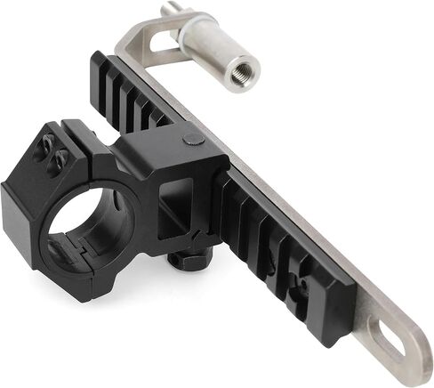 AMEYXGS Archery Picatinny Bow Accessory Mount Stabilizer Flashlight Mount Flashlight Bracket Laser Sight Stand Flashlight Holder maded Aluminum Alloy Suitable for Bows Hunting and Bowfishing in Saudi Arabia