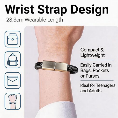 USB Flash Drive Leather Bracelet, 128GB Hidden Jump Drive Memory Stick in Saudi Arabia