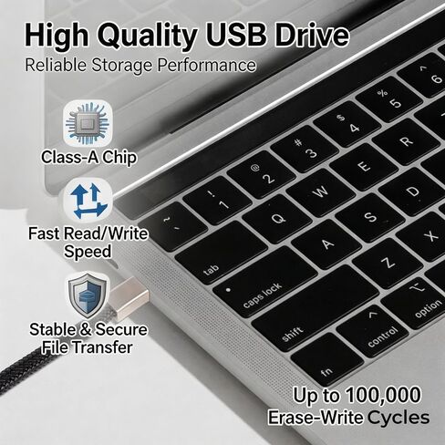 USB Flash Drive Leather Bracelet, 128GB Hidden Jump Drive Memory Stick in Saudi Arabia
