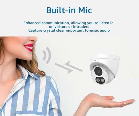 ENS IP-5IRD6S4C4-G28 Titanium 6MP Dual Illumination Water-Proof Turret Network Camera, Grey, 1/2.5" CMOS Sensor, 2.8mm Lens, White LED(98ft)/IR(98ft), True WDR, Built-in Mic, VCA, SD Slot, IP67 in Saudi Arabia