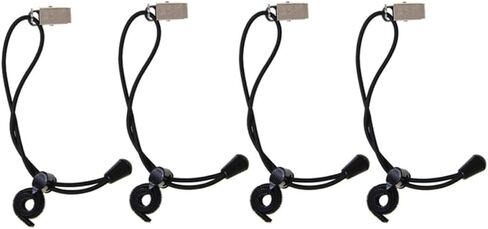 4 Pcs Black Nylon Backdrop Clips with Elastic Bands for Photo Display in Saudi Arabia
