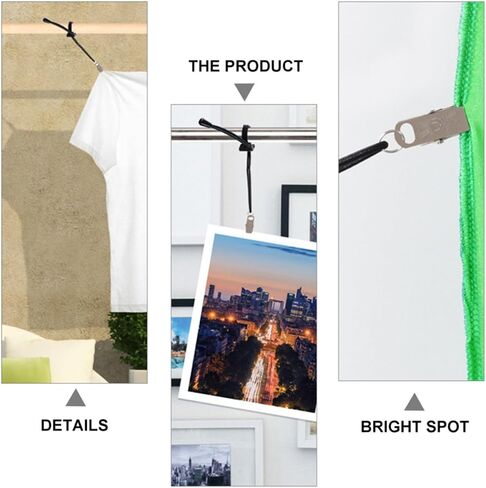 4 Pcs Black Nylon Backdrop Clips with Elastic Bands for Photo Display in Saudi Arabia