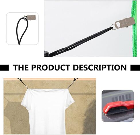 4 Pcs Black Nylon Backdrop Clips with Elastic Bands for Photo Display in Saudi Arabia