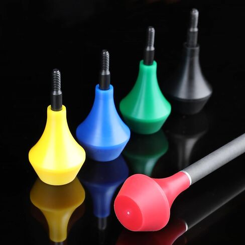 Archery Arrow Heads Safety Arrow Tips Nylon Blunt Arrowhead Screw in Broadheads Arrow Point for Hunting Game Practice 6/12pcs in Kuwait
