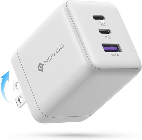 NOVOO USB C Charger 100W Black for Phone Laptop White in Saudi Arabia
