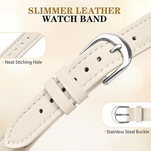 Slim Leather Band Compatible with Fitbit Charge 5/Fitbit Charge 6 Watch Band,Soft Genuine Leather Adjustable Sport Straps for Women Men in Saudi Arabia