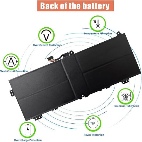 بطارية كمبيوتر محمول L19L4PG2 L19D4PG2 L19M4PG2 لجهاز Lenovo ThinkPad C13 Yoga الجيل الأول من سلسلة Chromebook، IdeaPad Flex 5-1470 1570 CB-13IML Series SB10X63137 SB10X63139 SB10X63140 (7.68 فولت 51 وات) in Kuwait