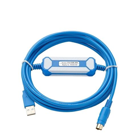 FX-USB-AW for PLC Programming Cable Communication Download Cable FX3U FX3G(Gold Plated Version) in Saudi Arabia