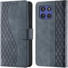 Wallet Flip Case for Motorola Moto G Stylus 5G 2025 Leather Turquoise in Kuwait