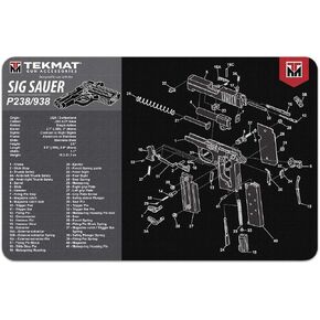 TekMat Sig Sauer P238 Gun Cleaning Mat,Black in Saudi Arabia