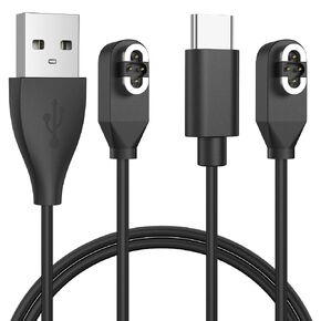 Amzpas Charging Cable for Shokz OpenSwim Pro S710 Bone,Magnetic Charger for USB-C & USB-A to 4-Pin Magnetic Connector Replacement Charger Cord for Bone Conduction Headphones 3.3ft,2-Pack in Saudi Arabia