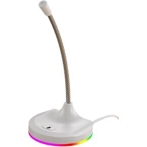 ميكروفون USB لسطح المكتب، ميكروفون كمبيوتر، استوديو قابل للتعديل مع إضاءة LED، ألعاب الدردشة عبر الإنترنت، مكثف USB احترافي in Kuwait