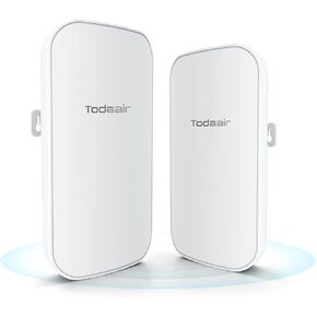 TODAAIR Point to Point Wireless Bridge, 867Mbps, 1KM, PoE, IP65, 2-Pack in Saudi Arabia