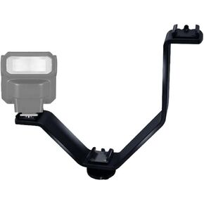 Triple Shoe Bracket V-Type Mount for Dv and DSLR Camera Metal Black in Kuwait