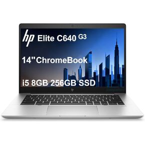 HP Elite C640 G3 Chromebook Plus (14" FHD, Intel i5-1245U vPro, 8GB RAM, 256GB SSD) Enterprise Laptop for Business, College, Backlit, Fingerprint, 2x Thunderbolt 4, Chrome OS (Renewed) in Saudi Arabia