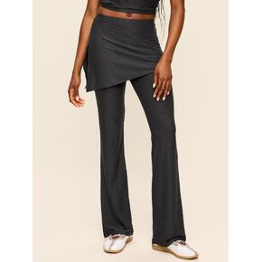 Old Navy Mid-Rise CloudMotion Skirt Pants - Dark Heather Gray in Kuwait