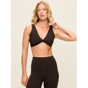 حمالة صدر رياضية Old Navy Light Support StudioSmooth Twist-Front - قهوة سوداء in Kuwait