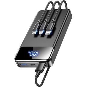 Portable Charger, 60000mAh Power Bank, 3-in-1 Cables Battery Pack in Kuwait