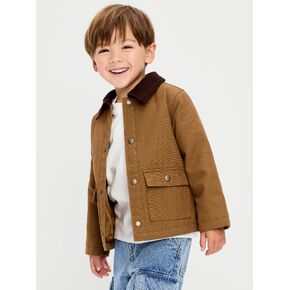 Old Navy Canvas Barn Jacket for Toddler Boys - Caramel Crunch in Kuwait