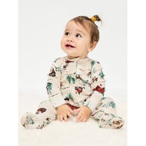 Old Navy 2-Way-Zip Sleep & Play Footed One-Piece for Baby - Winter Cabin (Match the Fam!) in Kuwait