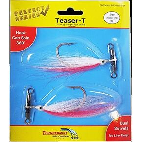 Thundermist Lure Company TSR-2/0X1/0-WP Teaser-T Fishing Terminal Tackle, Pink in Saudi Arabia