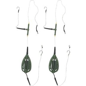 2 PCS Weighted Method Feeders for Carp Fishing, Bait Cage Design in Saudi Arabia
