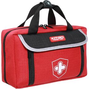 Kitgo First Aid Kit with Hospital Grade Medical Supplies, 220pcs Emergency Medical Trauma Kit, Gift for Dad Husband Great for Home, Outdoors, Office, Car, Travel, Camping, Hiking, Boating in Kuwait