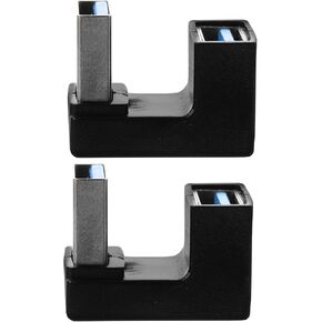 Hemoton 2pcs USB 3.0 Male to Female Right Angle Adapter 10gbps Black in Saudi Arabia