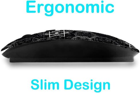 2.4GHz USB Wireless Mouse, Mystic Occult Symbols Pattern, Ergonomic Slim Computer Mice for Kids in Kuwait