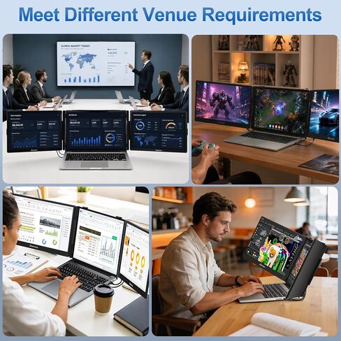 Blackview Laptop Screen Extender 14" FHD 1080P IPS Triple Monitor TÜV SÜD in Saudi Arabia