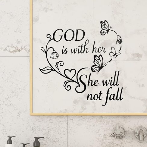 JINGIHE Affirmation Stickers You are Kind Smart Beautiful Enough, Mirror Wall Decor for Bathroom, Vinyl Peel and Stick Wall Decals for Home Decor Living Room Bedroom Girl Home Decoration (Purple) in Saudi Arabia