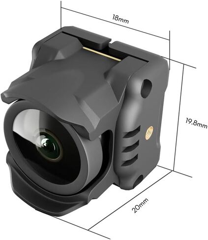 Original O4 Air Unit Compatible For DJI O4 Lite Upgrade O4 Wide Air Unit Transmitter & Lens 155° Wide FOV No Vignetting Ready to Fly - Black in Saudi Arabia