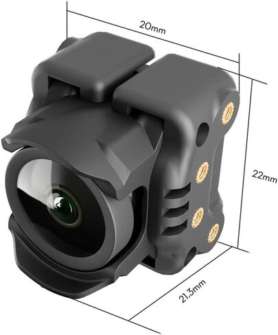 Original O4 Air Unit Compatible For DJI O4 Lite Upgrade O4 Wide Air Unit Transmitter & Lens 155° Wide FOV No Vignetting Ready to Fly - Black in Saudi Arabia