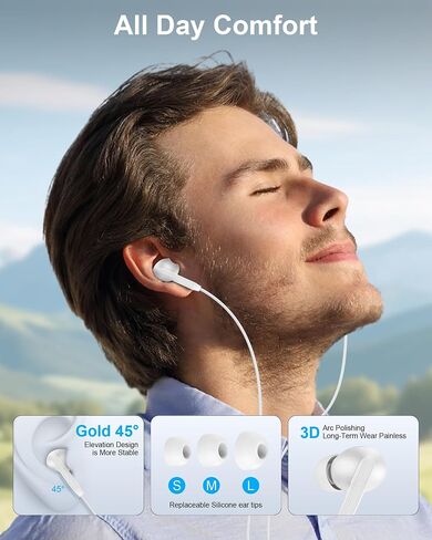 Earbuds Wired for iPhone 18 17e 17 Pro Max 17Pro Air Pods 16e 16 Plus USB C in Kuwait