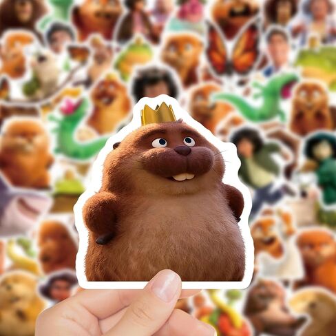 60pcs Kids Disney Pixar Hoppers Stickers,Cartoon Hoppers Waterproof Vinyl Decal for Teen Girl Water Bottle Skateboard Notebook Phone Guitar Bike Helmet in Kuwait