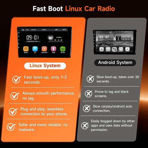9" Linux Car Radio Stereo for Honda Civic 2001 2002 2003 2004 2005 in Saudi Arabia