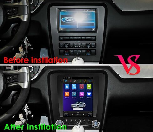 Android 14 Car Stereo Upgrade for Ford Mustang 2010-2014, 9.7Inch 2+32GB Touchscreen GPS Navigation with Wireless Carplay Android Auto Bluetooth SWC TPMS FM OBD2 USB in Saudi Arabia
