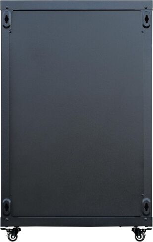 Sysracks 18U450mm Wall Mount Network IT Server Cabinet Enclosure Rack HQ Fully Equipped !! Free! Shelf, Cooling Fan, 8-Way PDU, Wheels & More (Black) in Saudi Arabia