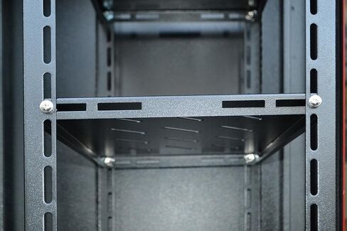 Sysracks 18U450mm Wall Mount Network IT Server Cabinet Enclosure Rack HQ Fully Equipped !! Free! Shelf, Cooling Fan, 8-Way PDU, Wheels & More (Black) in Saudi Arabia