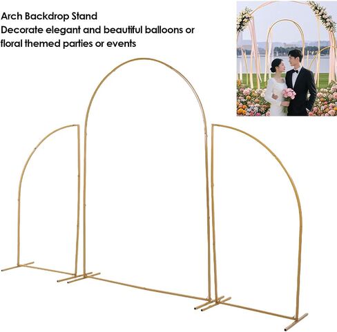 Wedding Arch Backdrop Stand Includes Flowers and Balloons in Saudi Arabia