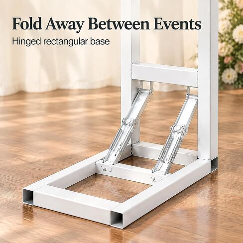 Adjustable Wedding Backdrop Stand, White Single Support Frame in Saudi Arabia