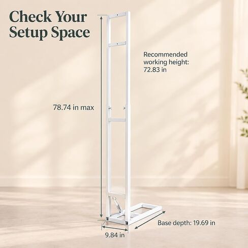 Adjustable Wedding Backdrop Stand, White Single Support Frame in Saudi Arabia