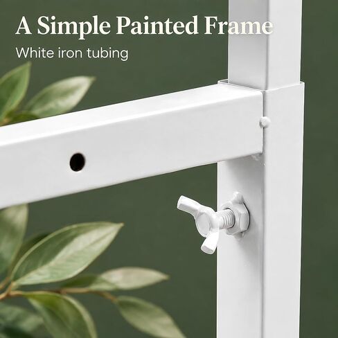 Adjustable Wedding Backdrop Stand, White Single Support Frame in Saudi Arabia