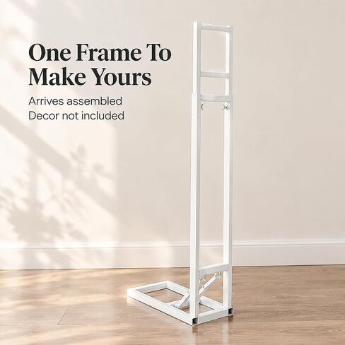 Adjustable Wedding Backdrop Stand, White Single Support Frame in Saudi Arabia
