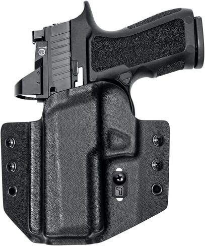 Tulster OWB Contour Kydex Holster in Left Hand fits: Sig Sauer P320 Compact/Carry/X-Series 9/40 | Optic Compatible Outside the Waistband Concealed Carry in Saudi Arabia